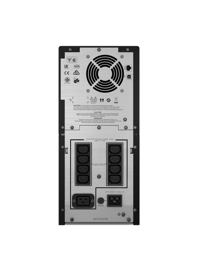 اي بي سي ‏SMC3000I | مزوّد طاقة غير منقطع (UPS) من APC طراز Smart-UPS C بقدرة 3000 فولت-أمبير، مزوّد بشاشة LCD، يعمل على 230 فولت - Image 2